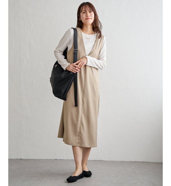 ikka「【2点セット】ジャンパースカートセット」|ワンピース|