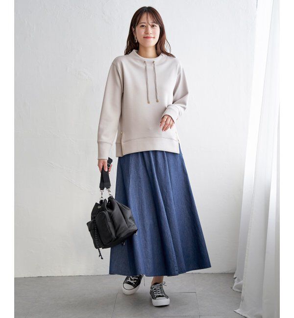 ikka「【雑誌InRed4月号掲載】GOKU楽カノコダンボールプルオーバー【親子コーデ】」|パーカー|