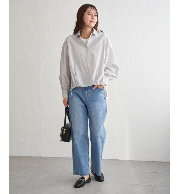 ikka「【雑誌InRed4月号掲載】ドロストロングテールシャツ【親子コーデ】」|シャツ・ブラウス|