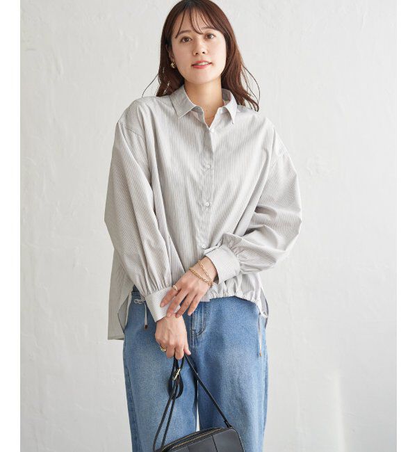 ikka「【雑誌InRed4月号掲載】ドロストロングテールシャツ【親子コーデ】」|シャツ・ブラウス|