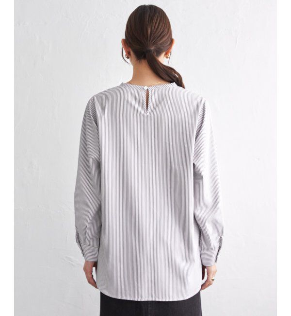 ikka「【雑誌InRed4月号掲載】ニットベストブラウスセット【2点セット】」|シャツ・ブラウス|