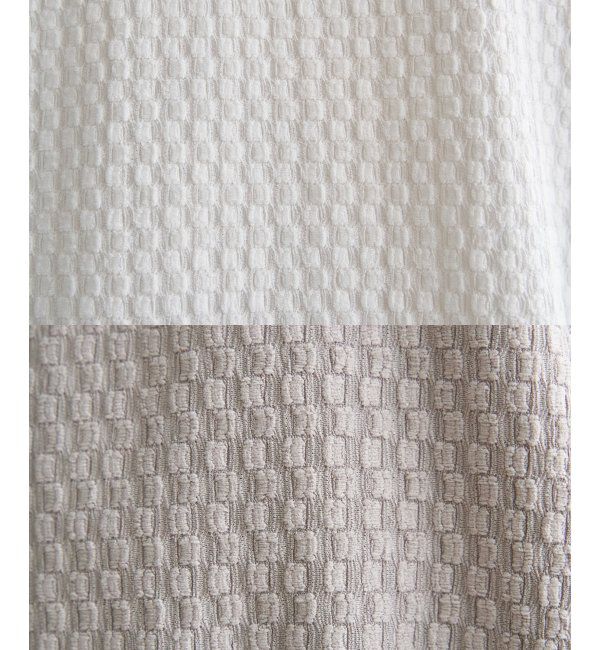 ikka「幾何学ジャカード半袖プルオーバー」|その他|