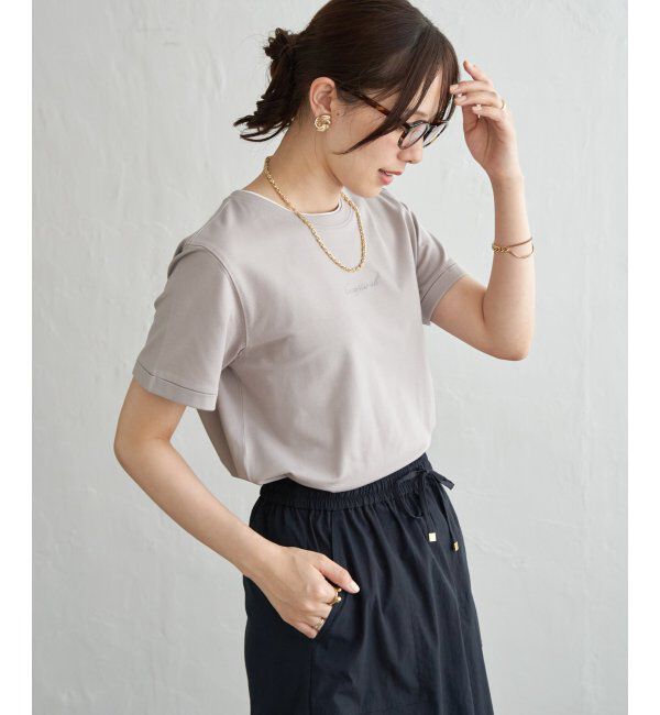 ikka「【接触冷感】鹿の子裾レイヤードプルオーバー」|その他|