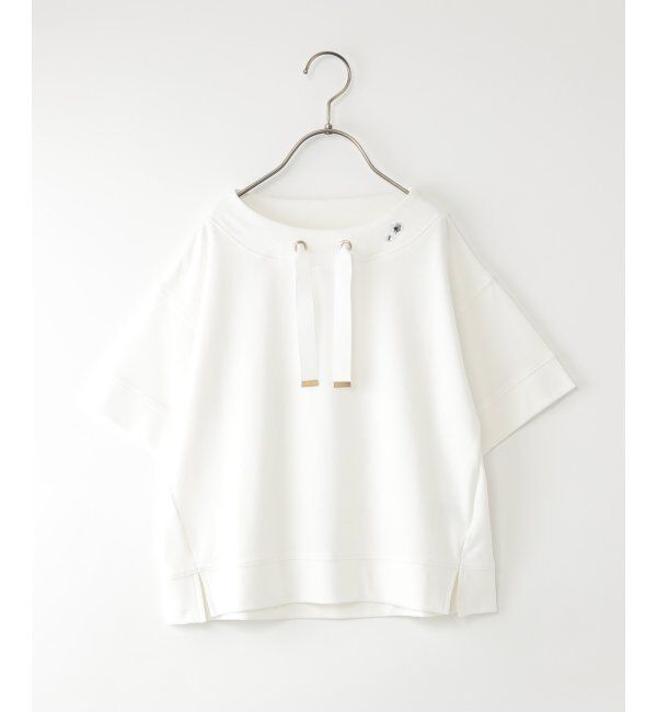 ikka kids「【親子コーデ】冷感鹿の子ビジュー付きスピンドルプルオーバー」|Tシャツ・カットソー|ホワイト