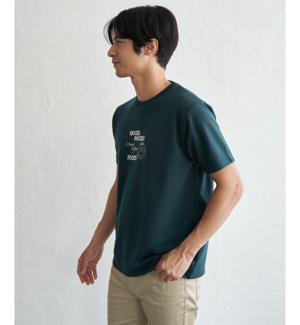 ikka「冷感ポンチ刺繍Ｔシャツ」|Tシャツ・カットソー|