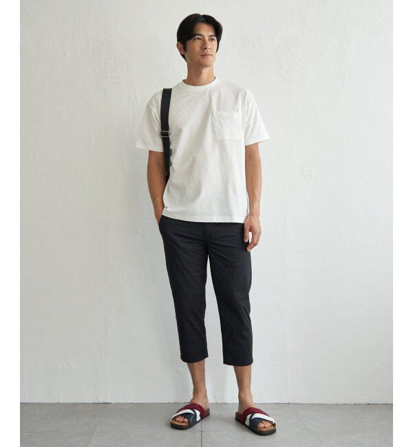 ikka「冷感DRYサッカーポケットTシャツ」|Tシャツ・カットソー|