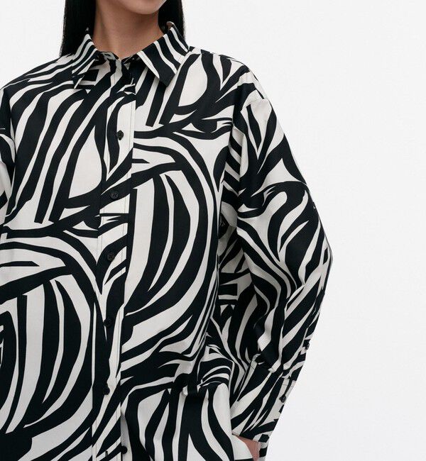Marimekko「【一部店舗・オンラインストア限定】Nila Jokuraita シャツ」|シャツ・ブラウス|