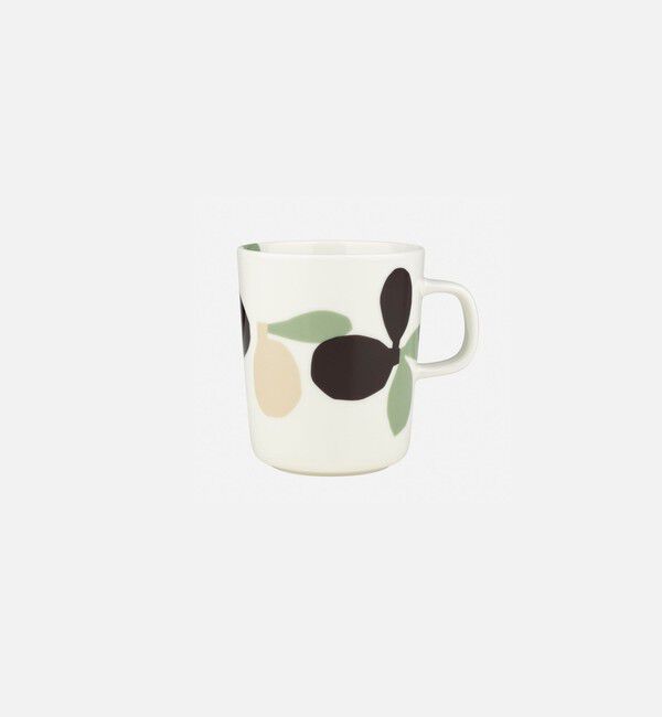 Marimekko「Omppo マグカップ 250ml」|その他|ﾎﾜｲﾄ&times;ｾｰｼﾞ&times;ﾌﾞﾗｯｸ