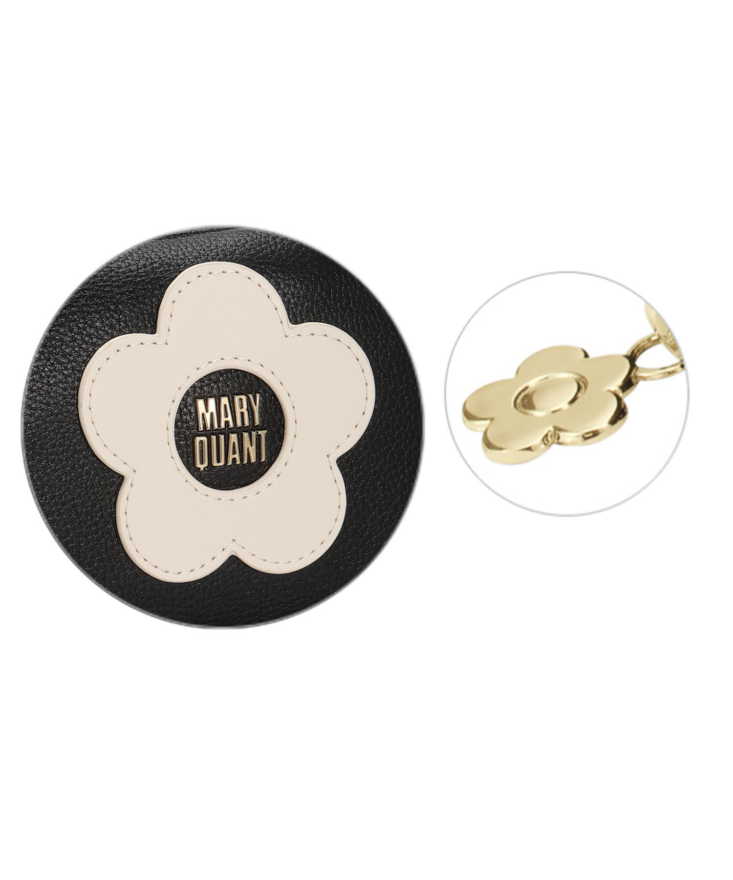 MARY QUANT「センターロゴデイジー 3ポケットポーチ」|ポーチ|