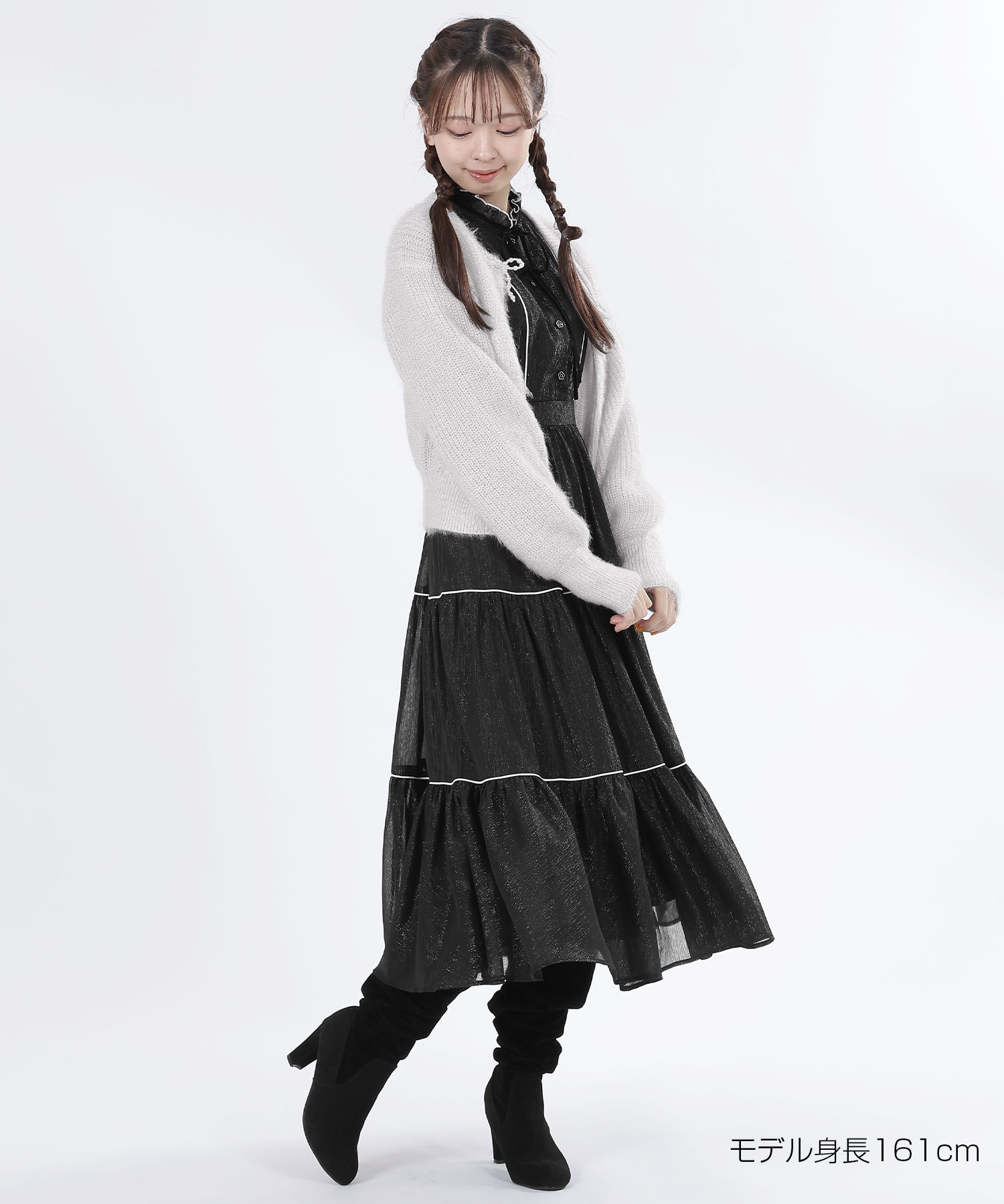 MARY QUANT「パールリボン カーディガン」|カーディガン|