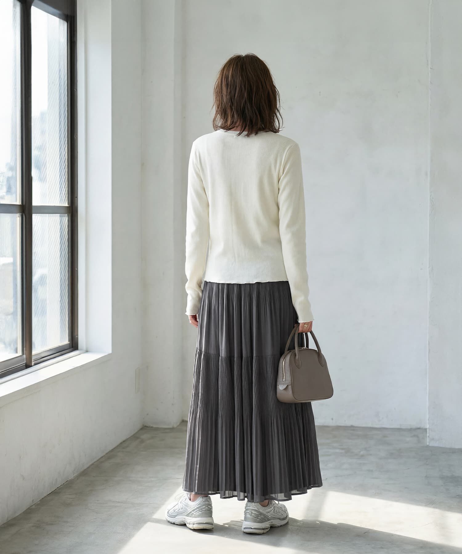 STYLE DELI「シフォンジョーゼットMIXプリーツスカート」|スカート|