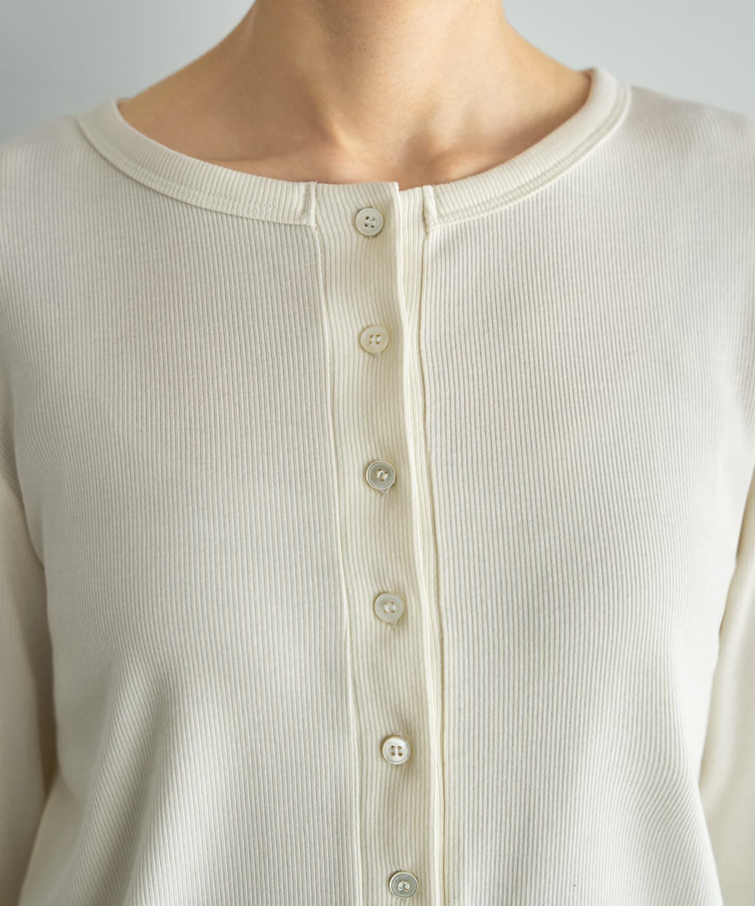 STYLE DELI「メロウ裾カーデ型テレコトップス」|Tシャツ・カットソー|