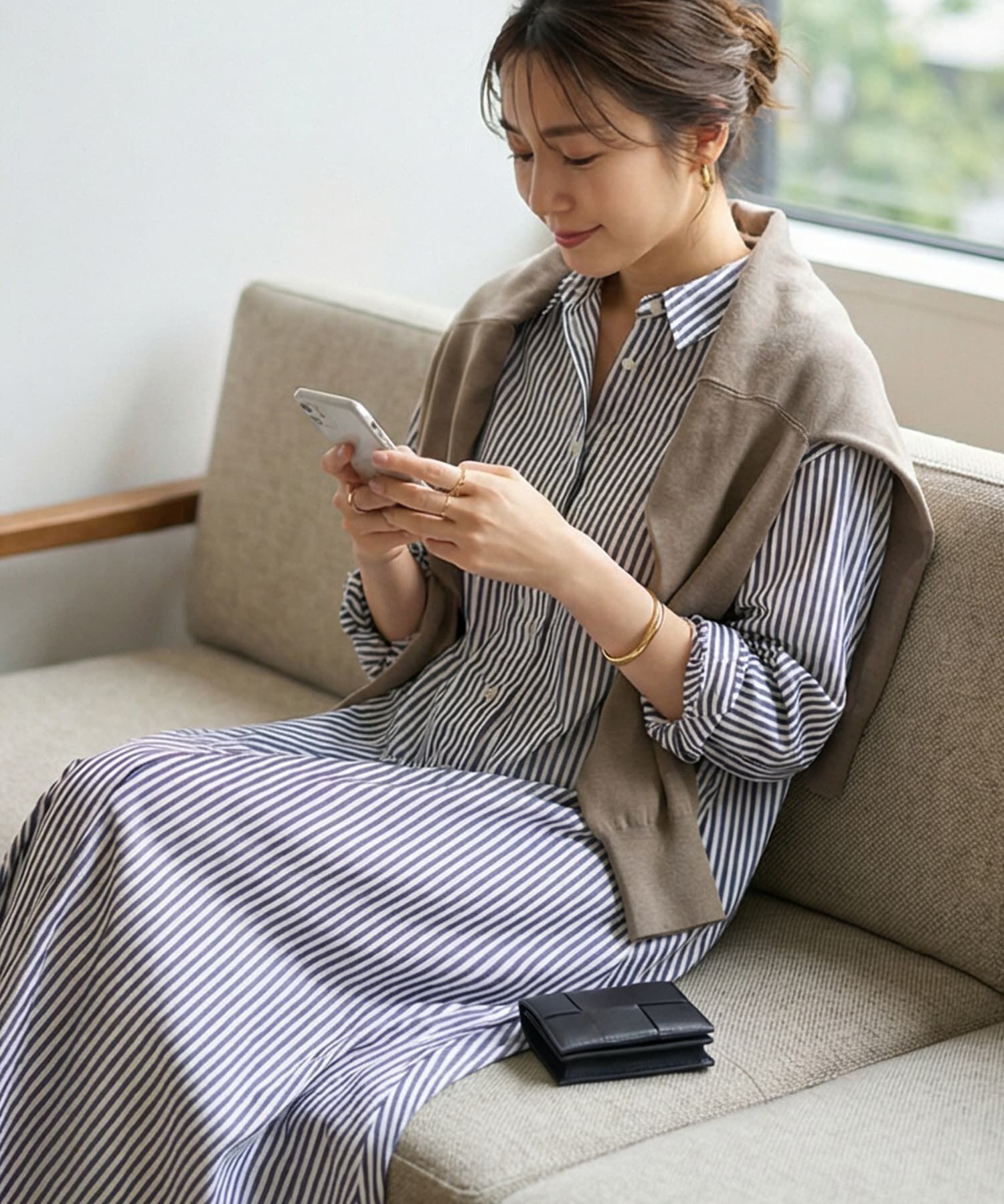 STYLE DELI「【DELI by】編み込みラムレザーカードホルダー」|名刺入れ・カードケース|