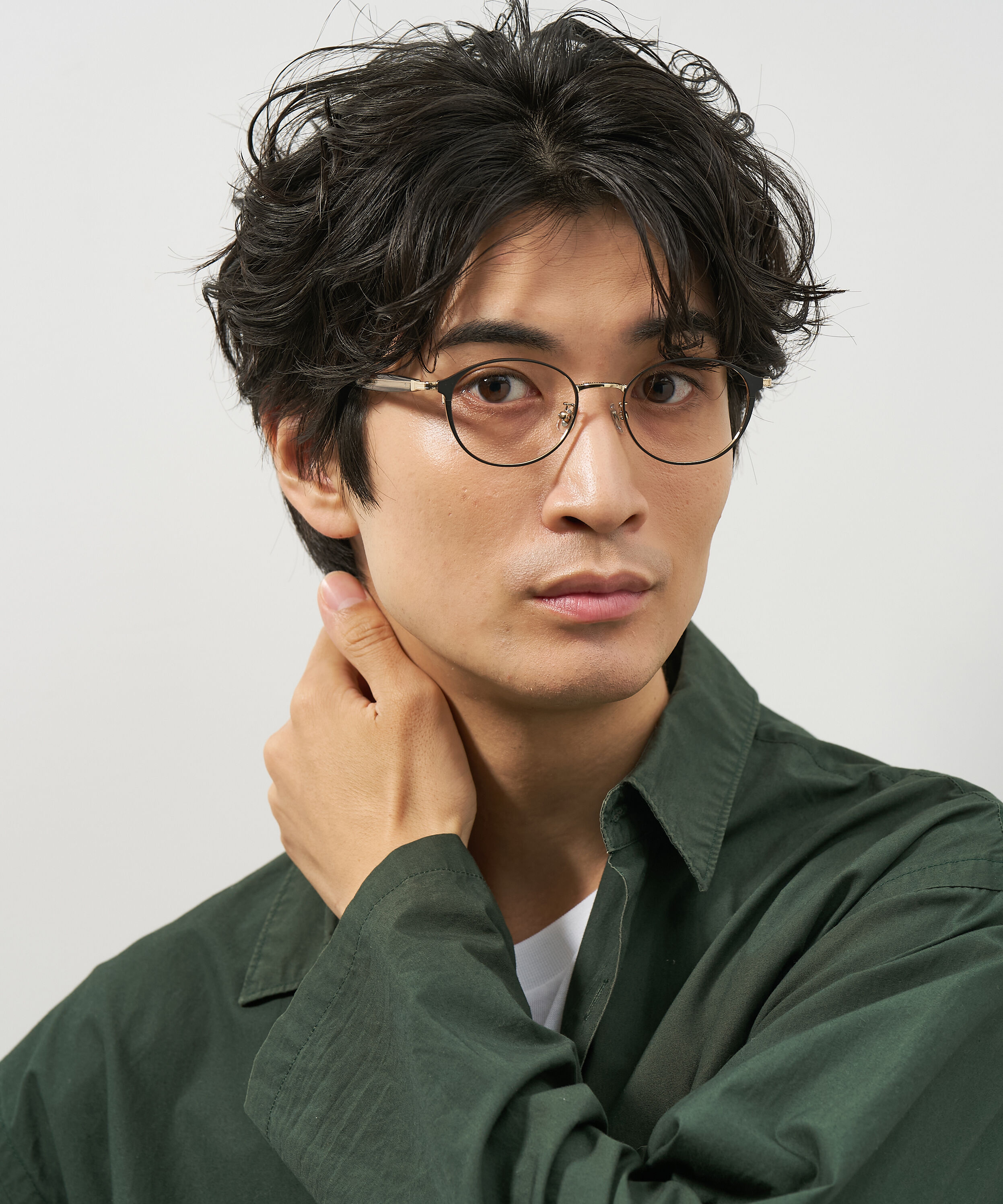  「オーバル型 メガネ｜上品で高級感のある 大人可愛いメガネ フェミニン レンズ交換券付き STANDARD MUSE」|メガネ|