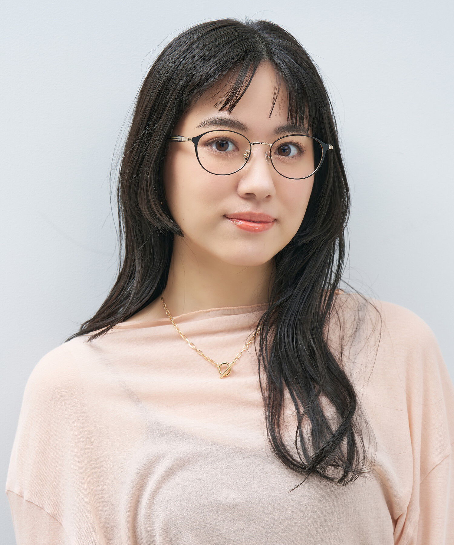  「オーバル型 メガネ｜上品で高級感のある 大人可愛いメガネ フェミニン レンズ交換券付き STANDARD MUSE」|メガネ|