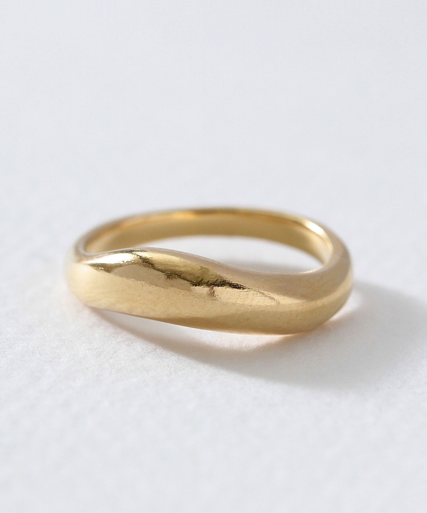 NOIR DE POUPEE「silver925 ミドルボリューム カーブリング (ニッケルフリー)」|リング|