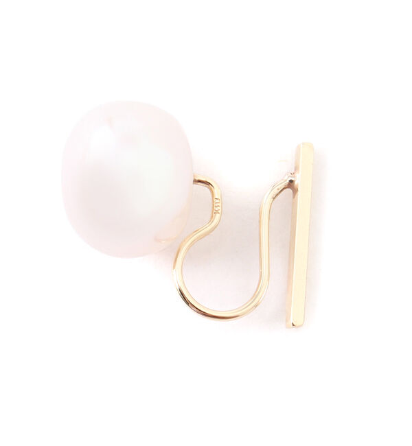 JUPITER「【シリーズ累計販売 1000点突破！】【K10】2way淡水パール&times;バーイヤリング/リバーシブル」|イヤリング|