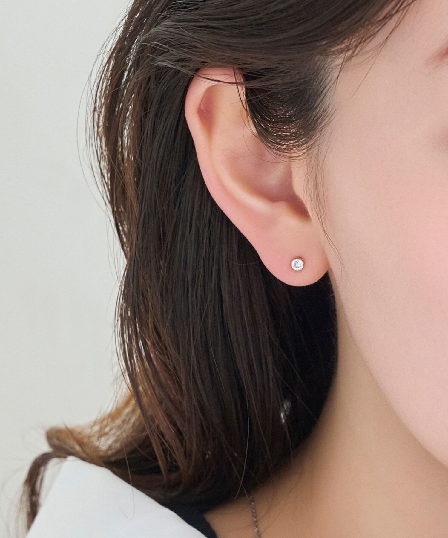 Phoebe「【金属アレルギー対応】ビジューピアス　ゴールド/サージカルステンレス」|ピアス|