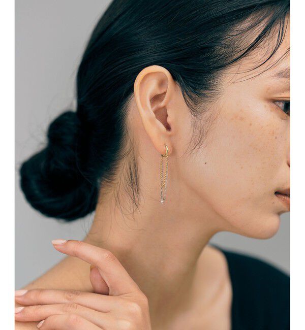 Jouete「[ダブルフェイス]イヤリング チェーン」|イヤリング|