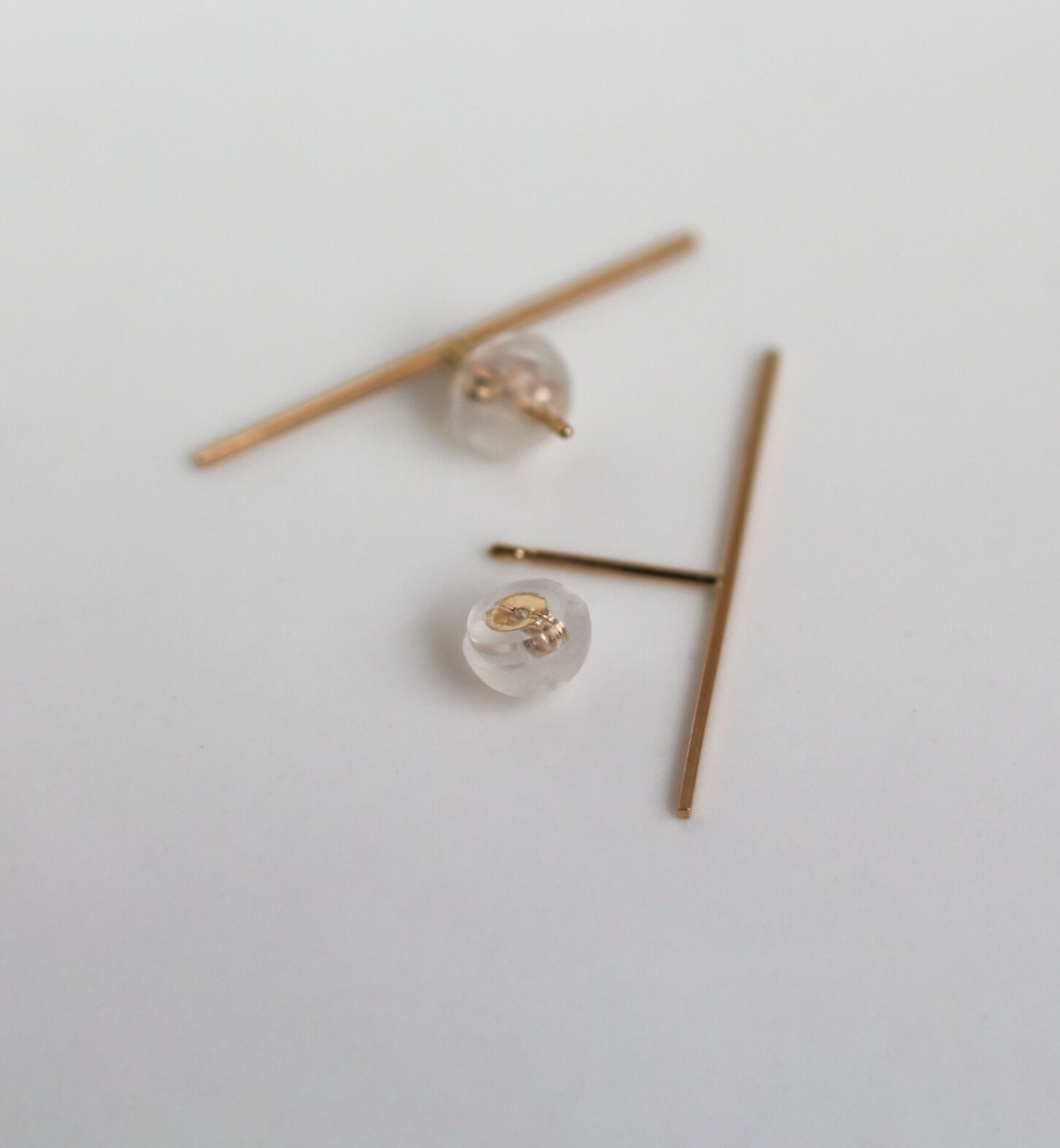  「ゴールド ライン ピアス | K10YG」|ピアス|