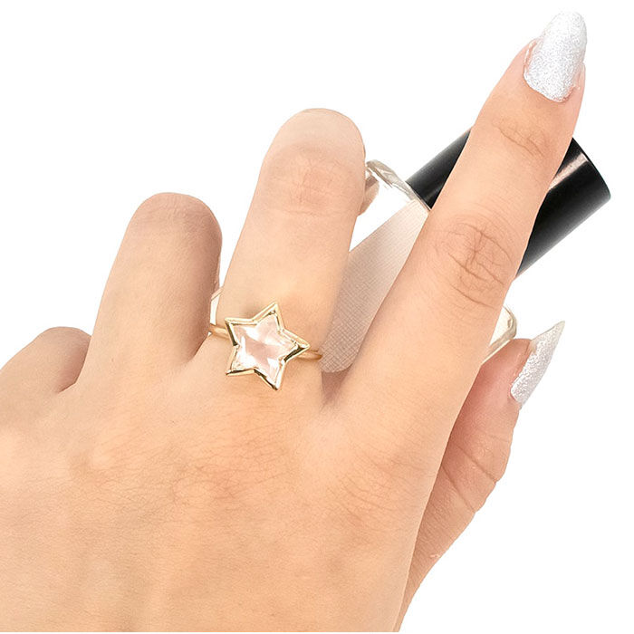 BACKYARD FAMILY「天然石 リング 通販 指輪 シルバーリング ファッションリング レディース イエローゴールド」|その他|