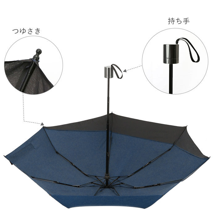 BACKYARD FAMILY「マブ mabu 折りたたみ傘 メンズ 通販 折り畳み傘 後ろが長い 晴雨兼用 雨晴兼用 58cm」|傘|