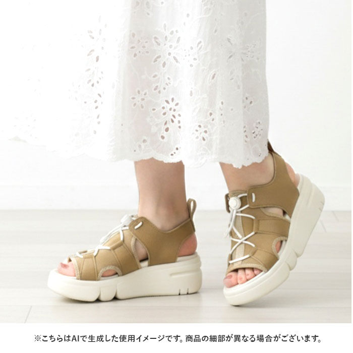 BACKYARD FAMILY「リゲッタ サンダル 通販 日本製 レディース 厚底 レースアップサンダル コンフォートサンダル」|サンダル|