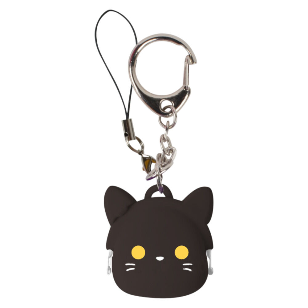 BACKYARD FAMILY「小物入れ キーホルダー 通販 ミニ コインケース ストラップ 小銭入れ がま口 ポーチ 小さい」|チャーム・キーホルダー|ブラック1