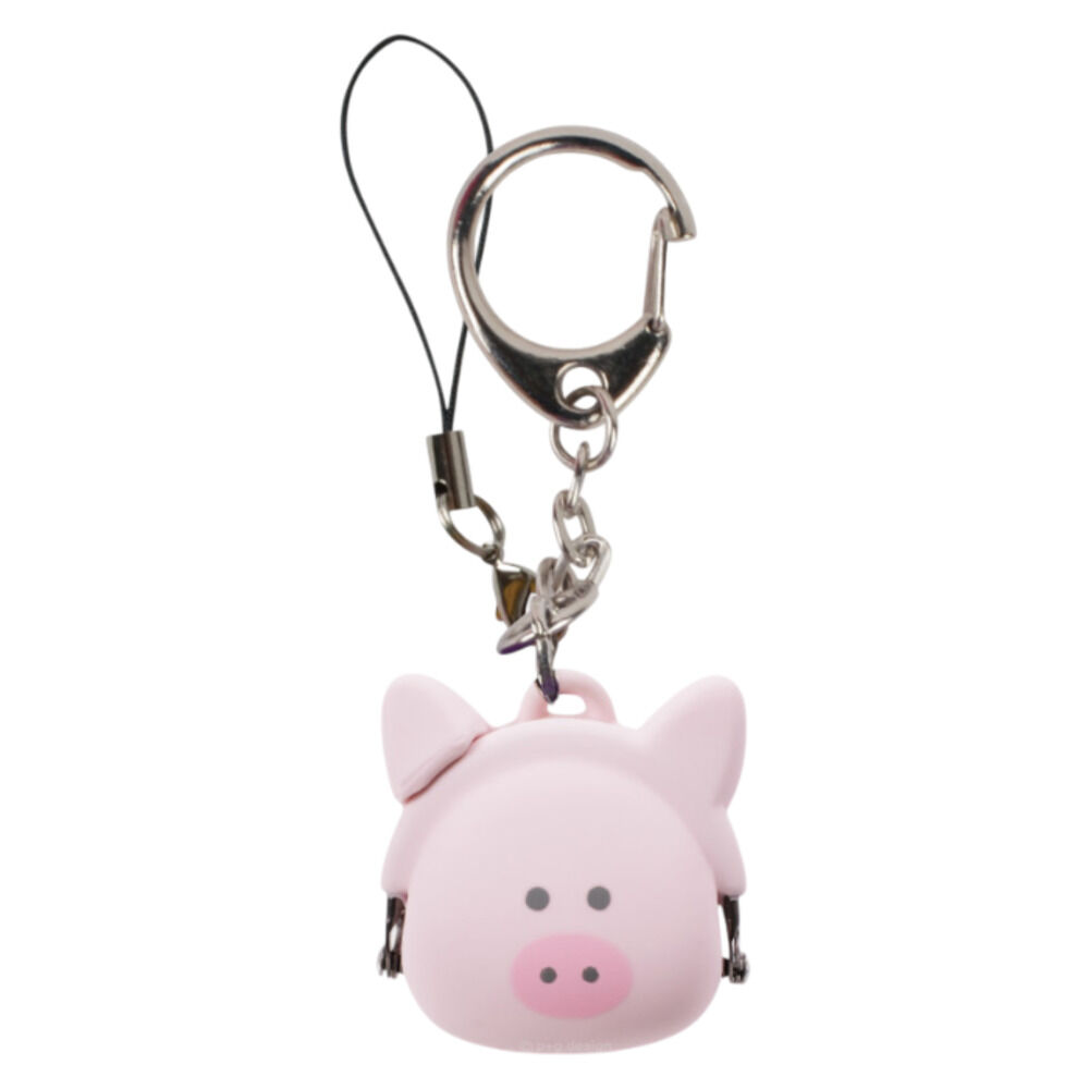 BACKYARD FAMILY「小物入れ キーホルダー 通販 ミニ コインケース ストラップ 小銭入れ がま口 ポーチ 小さい」|チャーム・キーホルダー|ピンク1