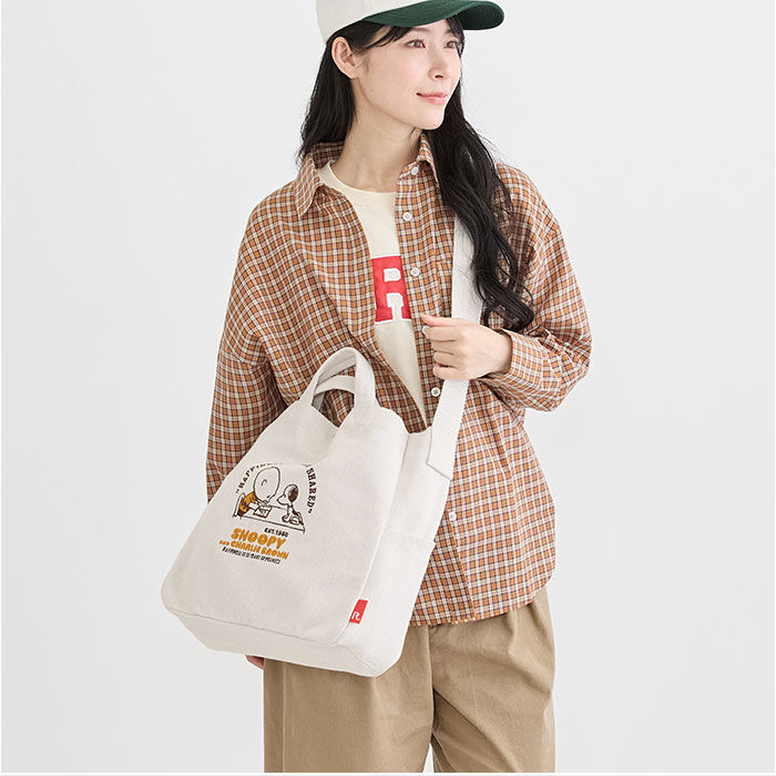 ROOTOTE「トートバッグ スヌーピー 通販 レディース バッグ ピーナッツ 肩掛け 2way ショルダーバッグ」|トートバッグ|