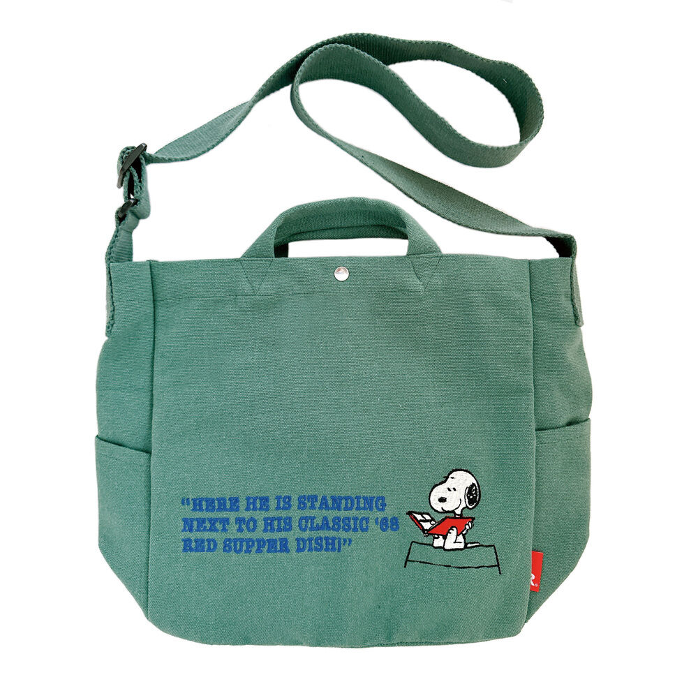 ROOTOTE「トートバッグ スヌーピー 通販 レディース バッグ ピーナッツ 肩掛け 2way ショルダーバッグ」|トートバッグ|グリーン1