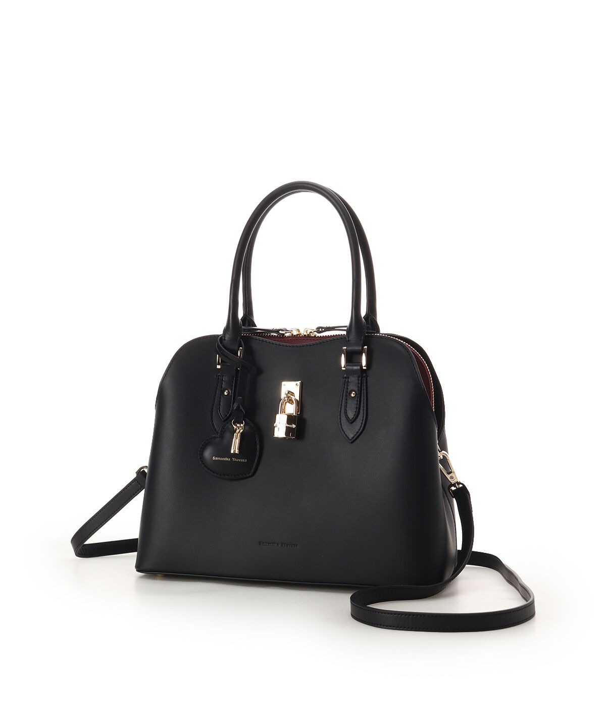 Samantha Thavasa「ハートモチーフレザーハンドバッグ 大サイズ」|ハンドバッグ|