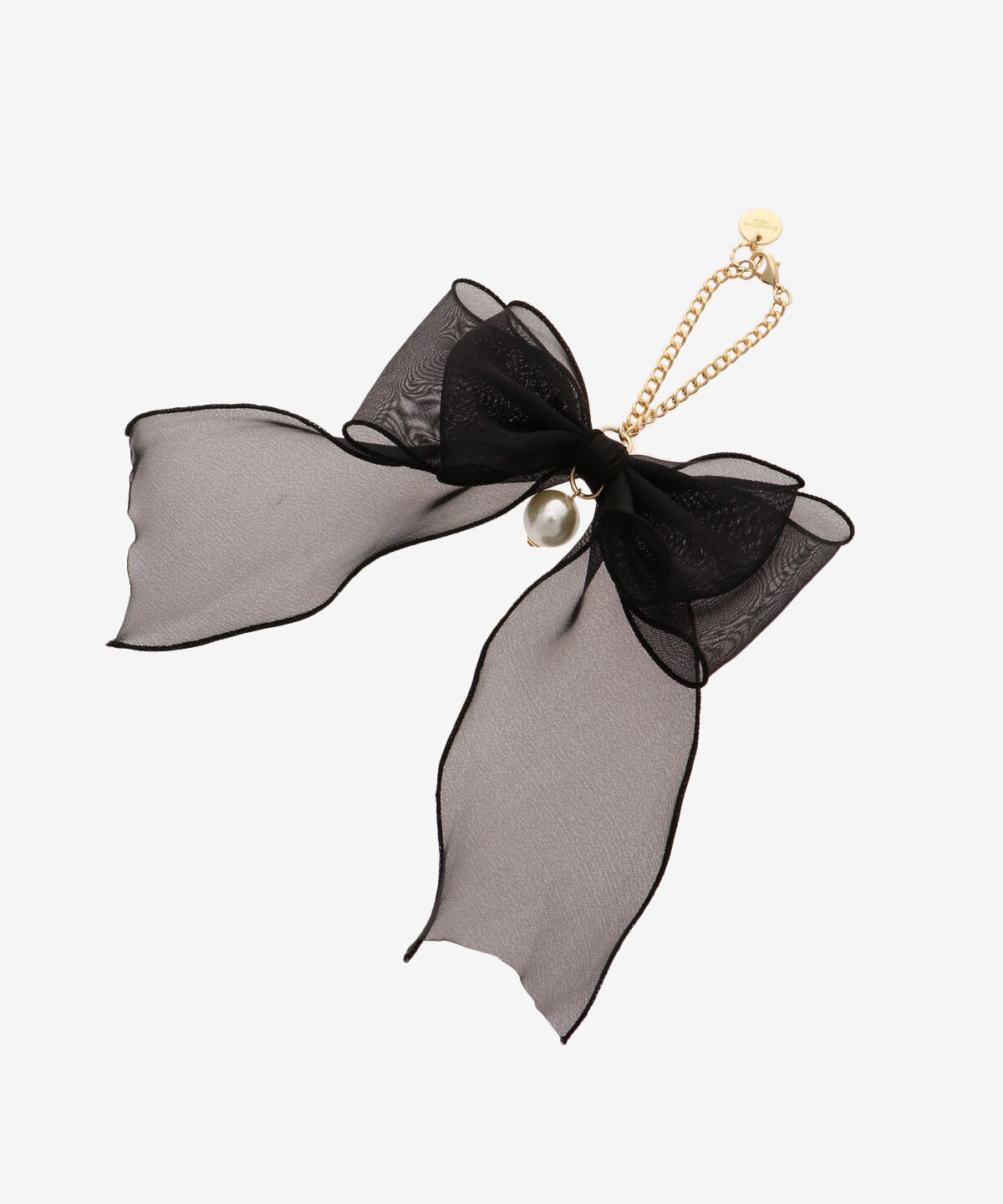 Samantha Vega「オーガンジーリボンチャーム」|チャーム・キーホルダー|ブラック