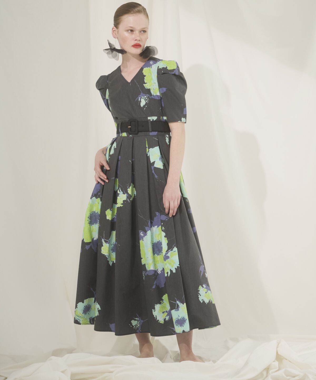 アンドクチュール「アートフラワーワンピース」|ワンピース|