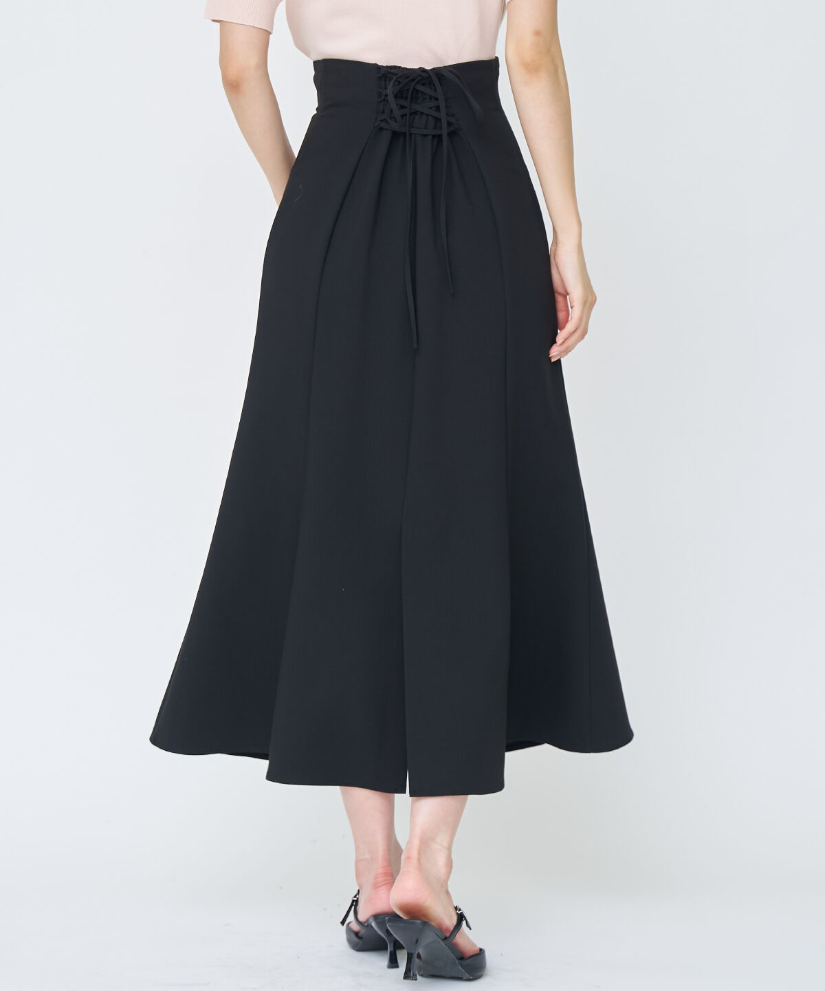 アンドクチュール「フロントZIPマーメイドスカート」|フレア|