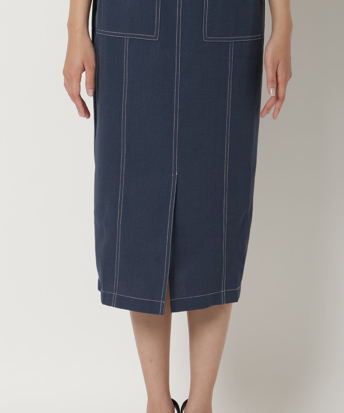 REDYAZEL「配色ステッチタイトスカート」|タイト|