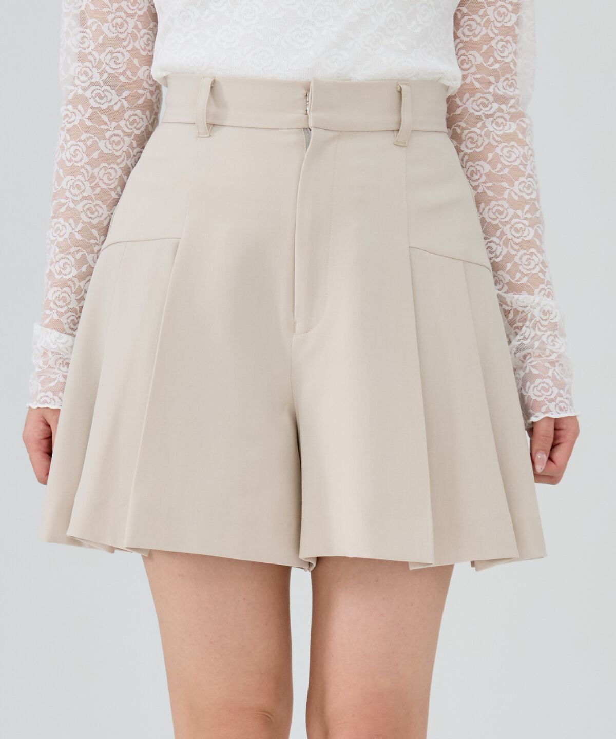 REDYAZEL「プリーツショートパンツ」|キュロット|