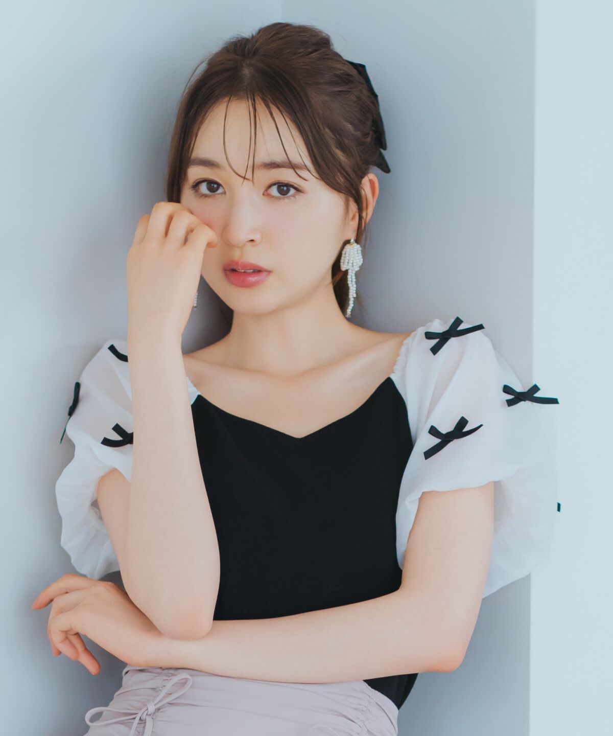 WILLSELECTION「ハートネックミニリボンニット」|ニット・セーター|