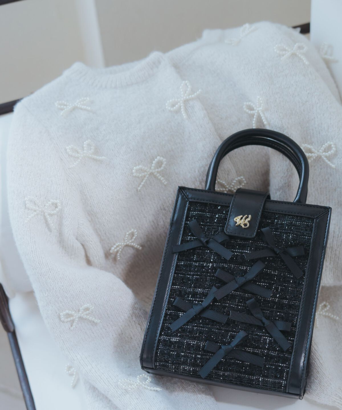 WILLSELECTION「2wayツイードリボンバッグ」|ショルダー・メッセンジャー|