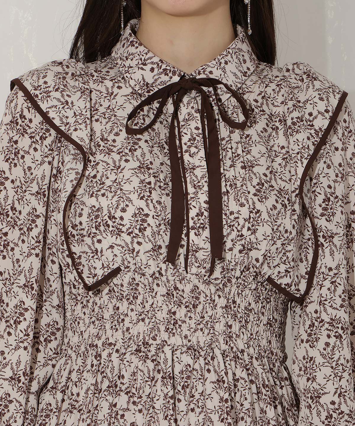 WILLSELECTION「ティアード切り替えパイピングフリルワンピース」|ワンピース|