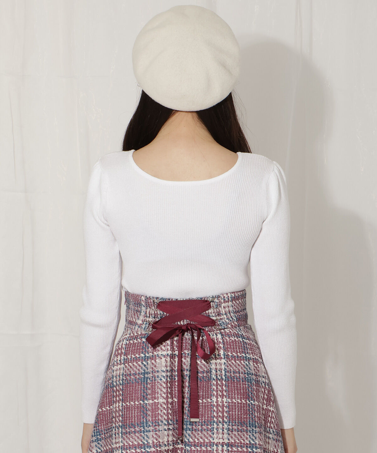 WILLSELECTION「リボンスリーブ2WAYラメニット」|ニット・セーター|