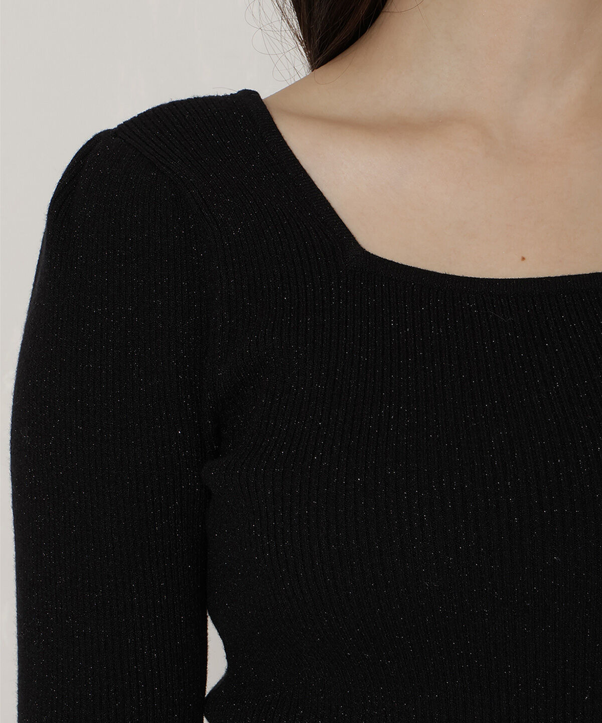 WILLSELECTION「リボンスリーブ2WAYラメニット」|ニット・セーター|