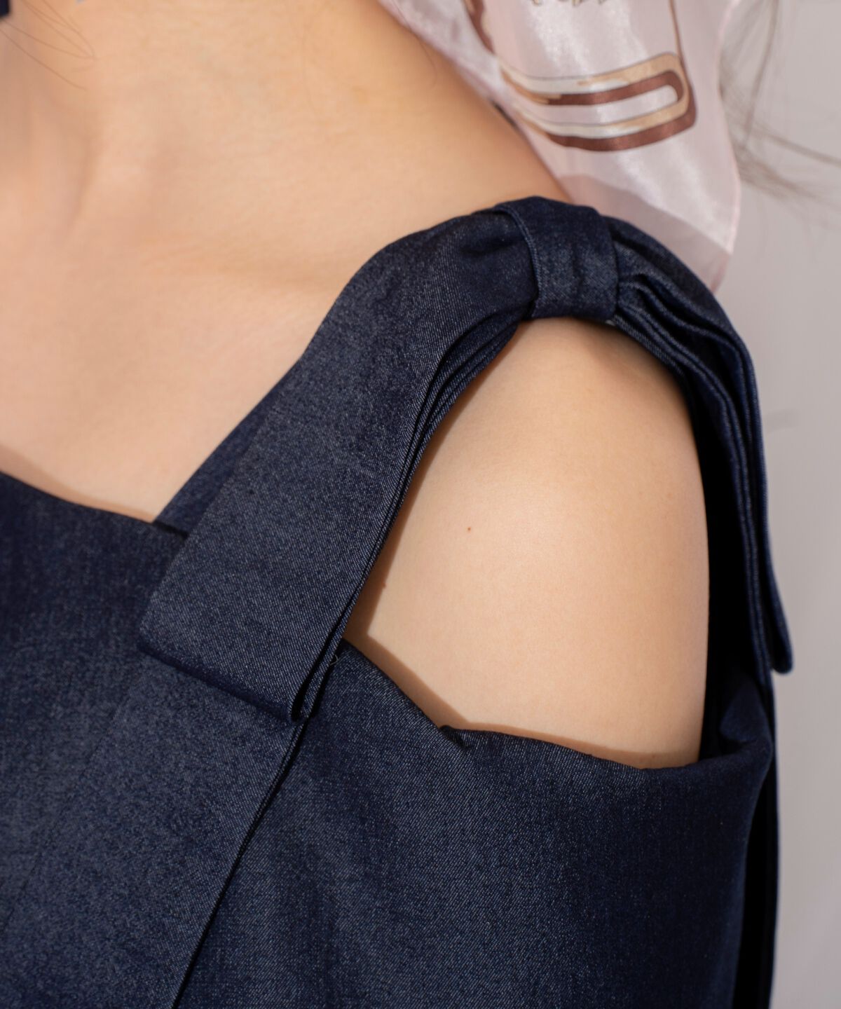 WILLSELECTION「ショルダーリボンタックウエストシャツワンピース」|ワンピース|