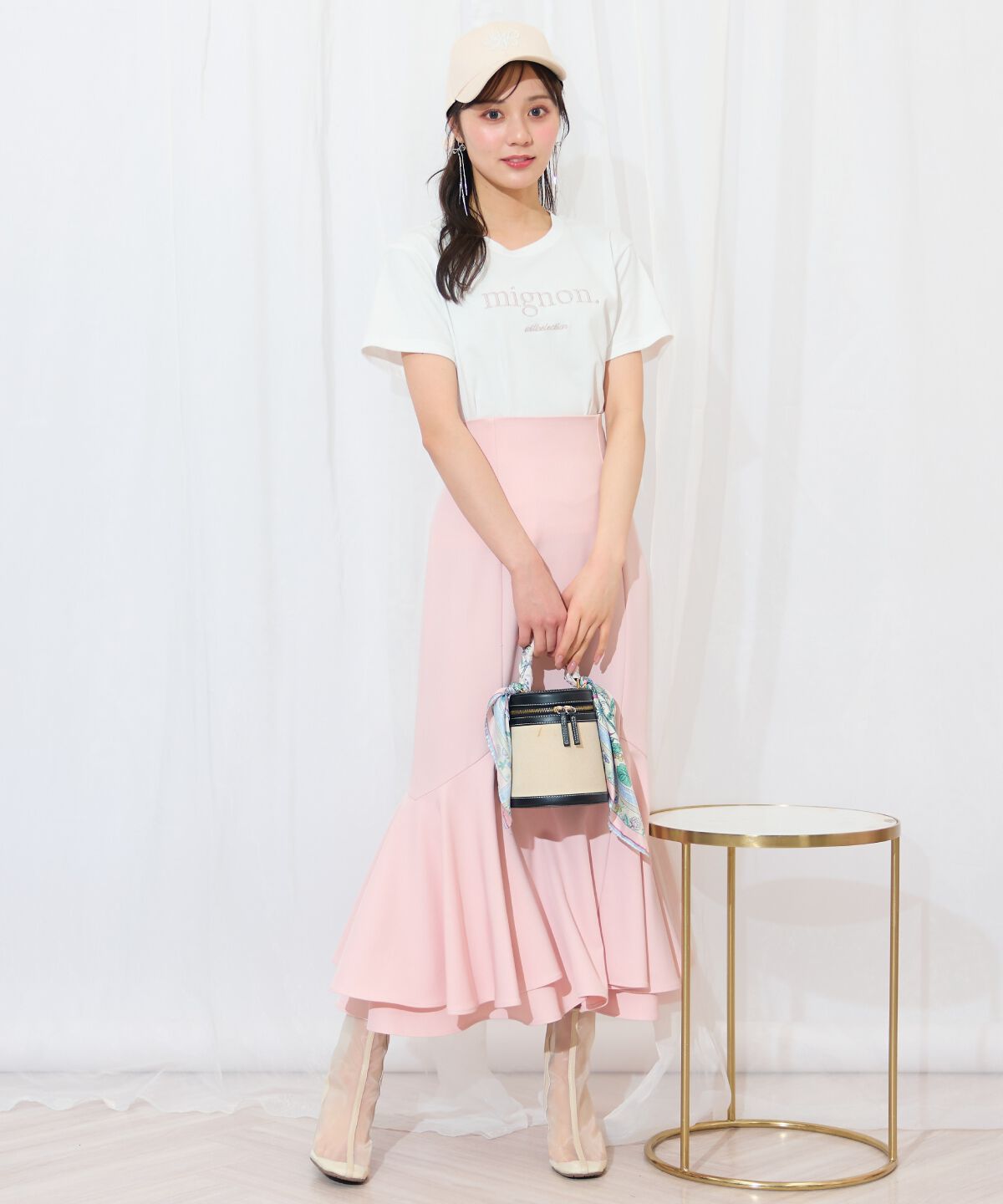 WILLSELECTION「裾ボリュームマーメイドスカート」|フレア|