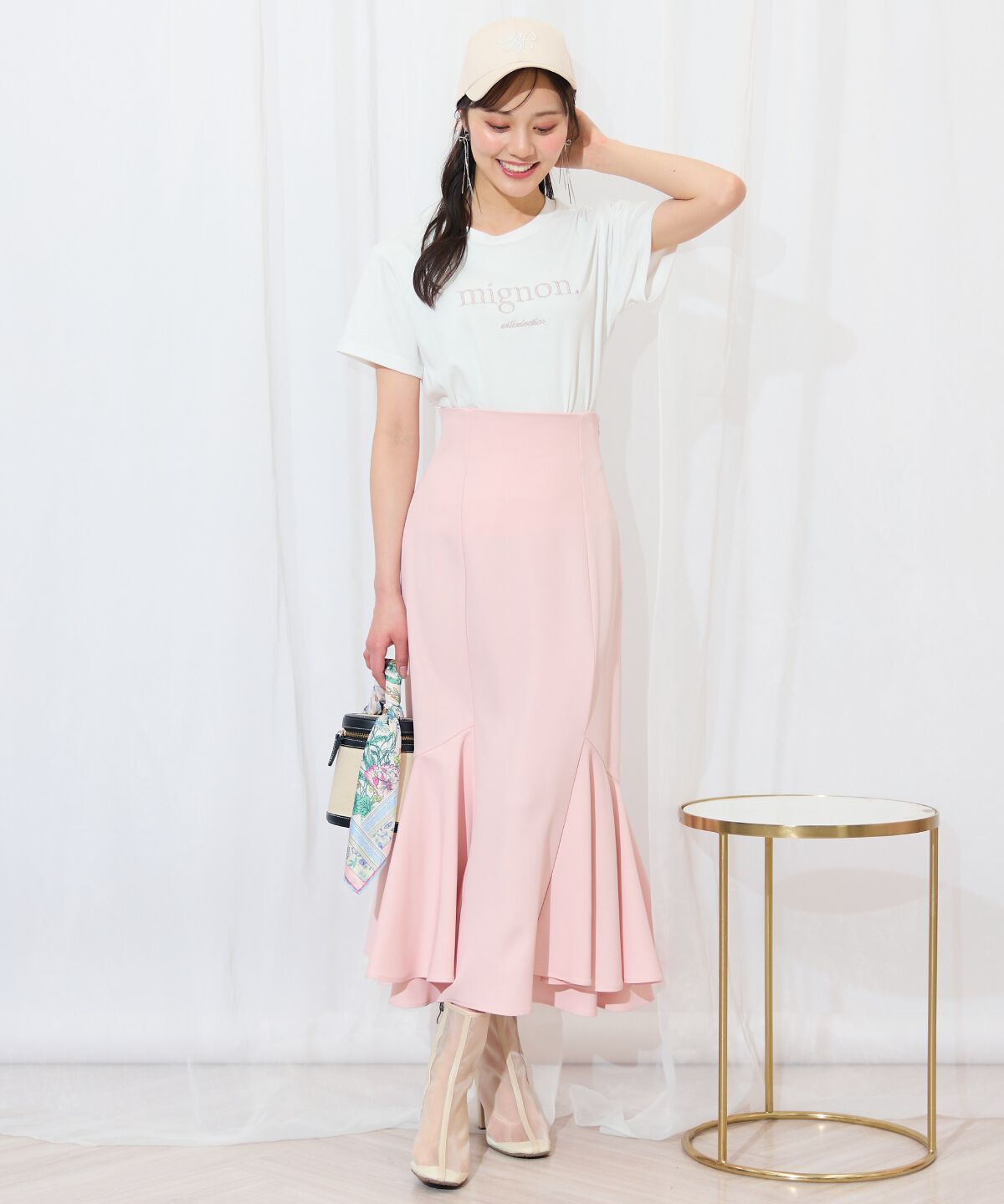 WILLSELECTION「裾ボリュームマーメイドスカート」|フレア|