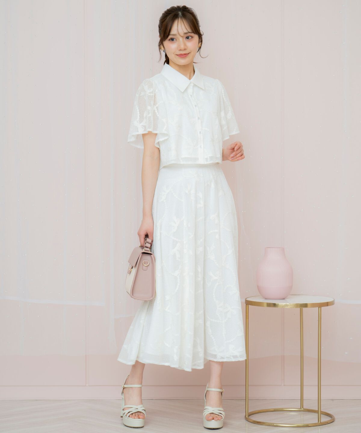 WILLSELECTION「リボンレーススカート」|フレア|