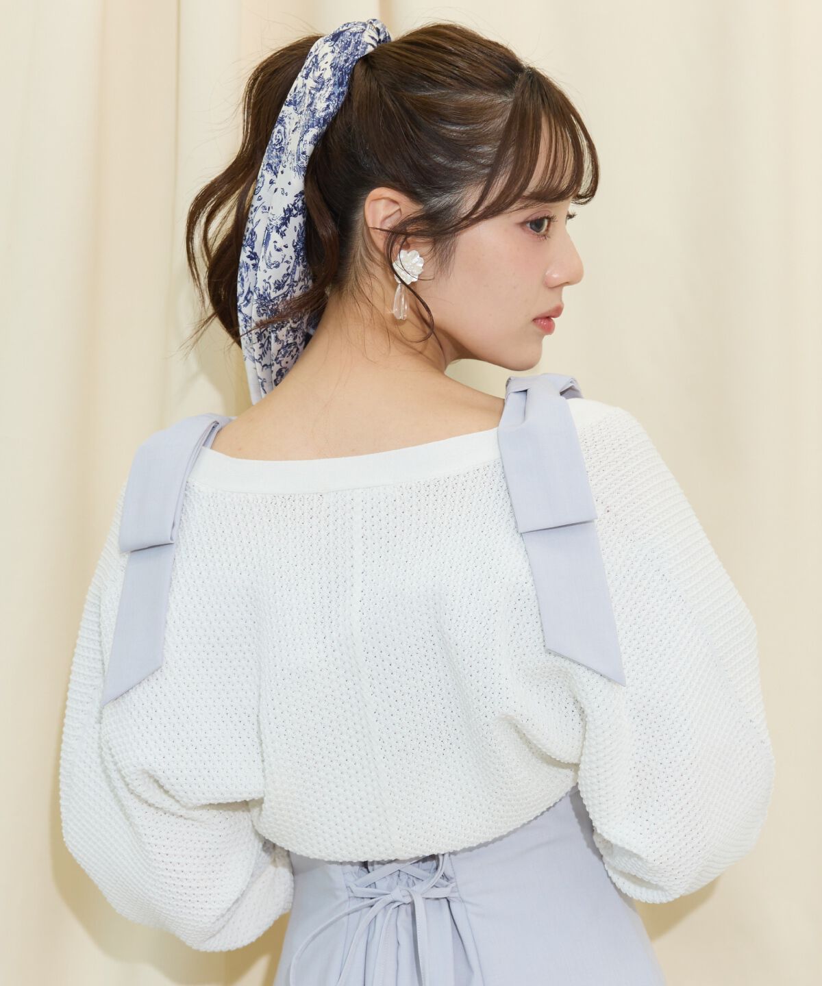 WILLSELECTION「ショート丈柄編みボレロ」|カーディガン|