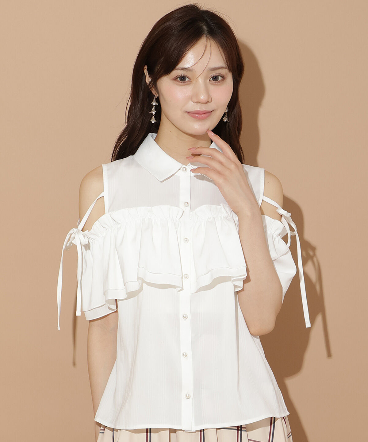 WILLSELECTION「ナローリボンオフショルブラウス」|シャツ・ブラウス|