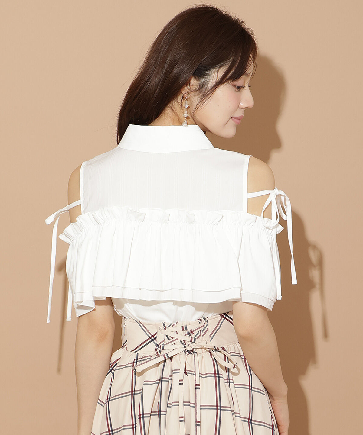 WILLSELECTION「ナローリボンオフショルブラウス」|シャツ・ブラウス|