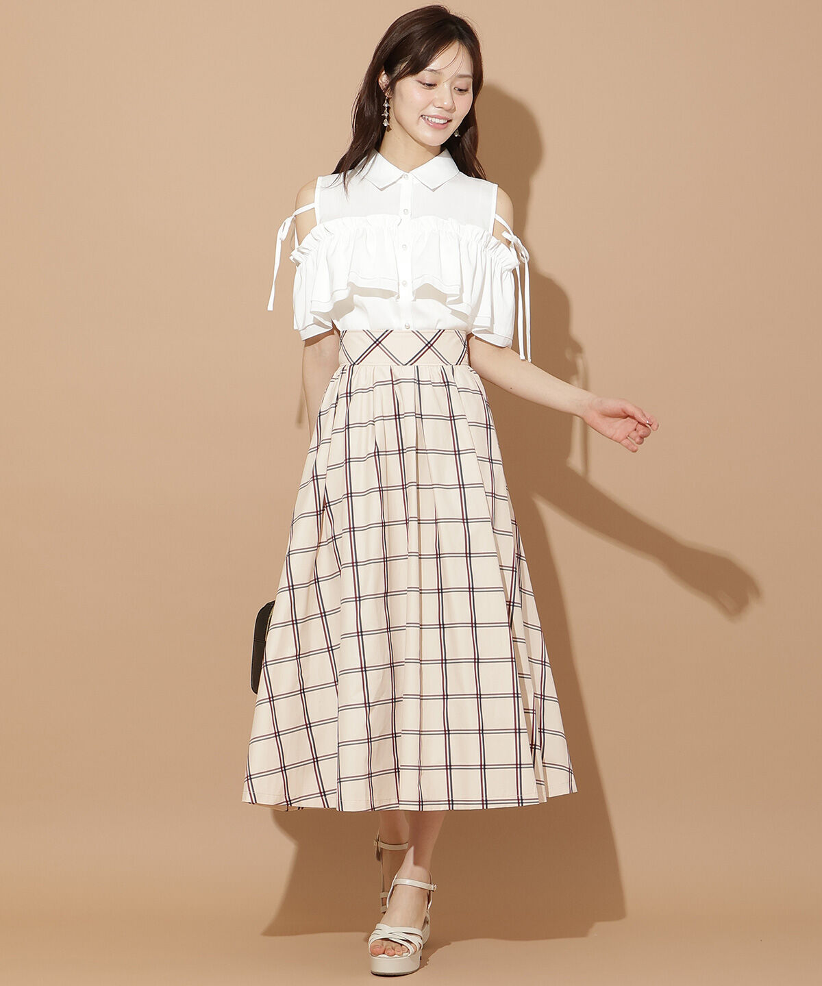 WILLSELECTION「ナローリボンオフショルブラウス」|シャツ・ブラウス|